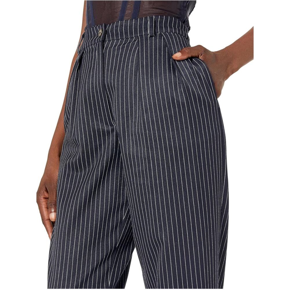 The Drop, Women’s Captain Sky Stripped Suiting Pants, NWT Large - Picture 3 of 5